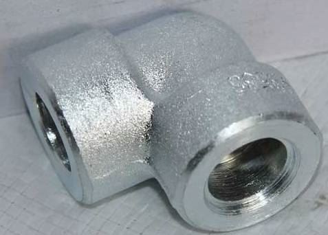 Elbow 90 Degrees, SA105, galvanized, Socket Weld
